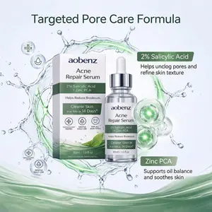 Acne Repair Serum with 2% Salicylic Acid & Zinc PCA, Reduces Breakouts & Controls Oil, Clears Pores for Smoother Skin