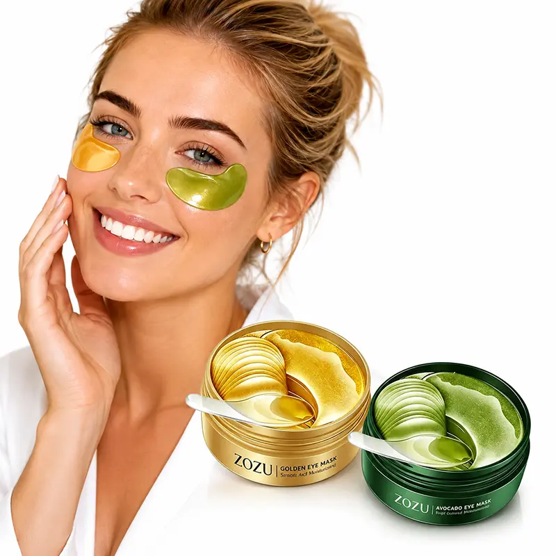 120PCS Avocado & Gold Under Eye Patches – Hydrating Eye Mask for Dark Circles, Puffiness & Dryness, Brightening & Soothing Gel Eye Patches for Daily Skincare