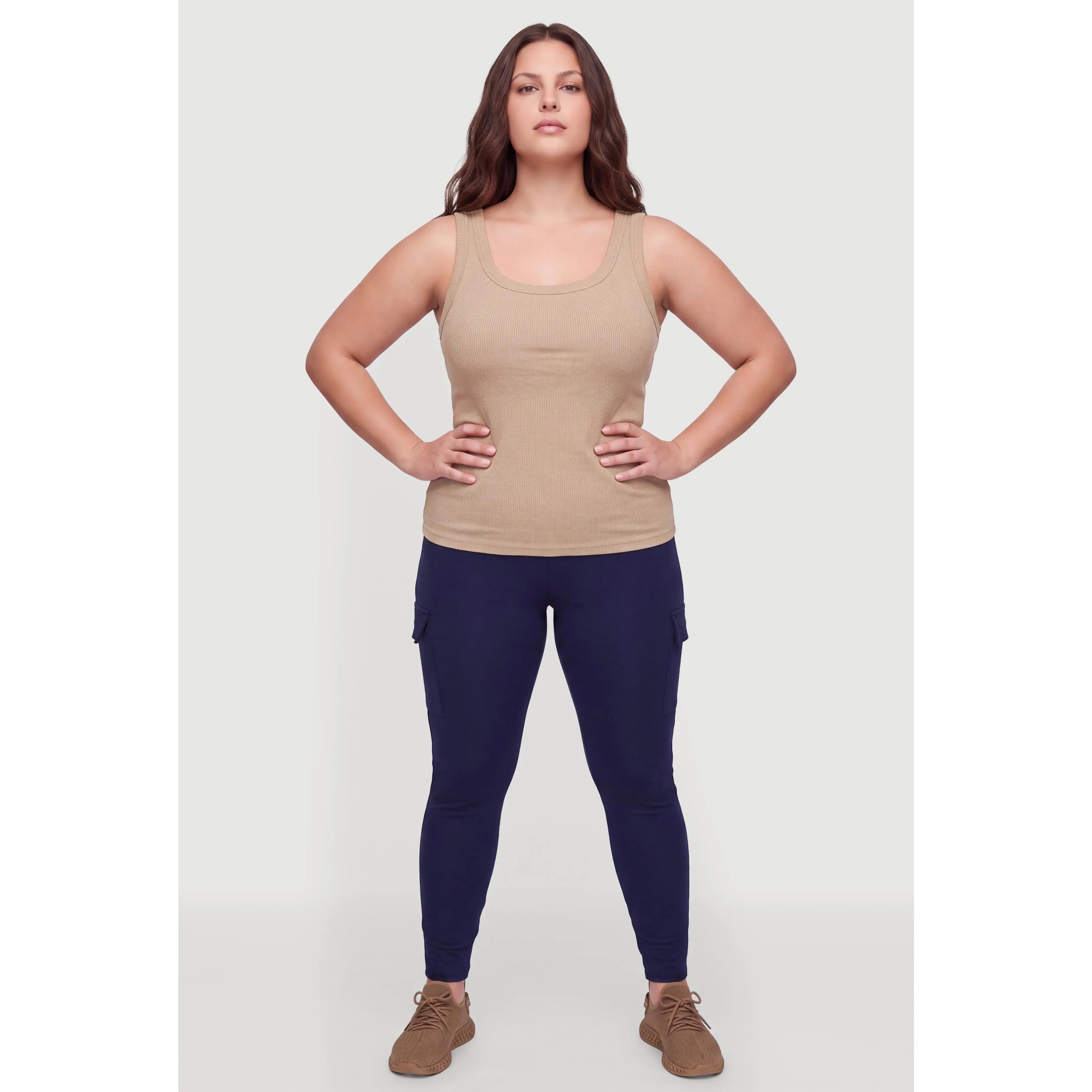 Plus Size Cargo Leggings