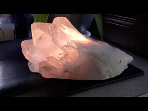 Clear Quartz Crystal Cluster Tea Light Candle Holder