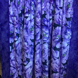 Petal Floral on Viola Glacier 53x66 Large Throw/Travel Blanket