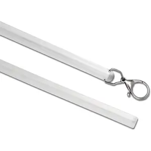 2 Pack 36 Inch Universal Drapery Pull Rod Invisible Clear Curtain Wand for Easier Opening and Back (Acrylic, 36")