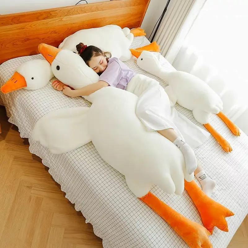Cute Big White Goose Plush Pillow