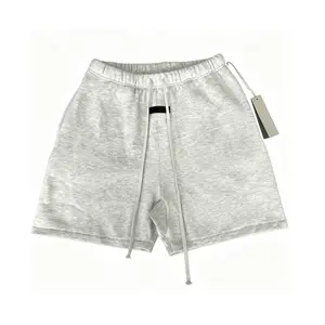 Stylish Casual Sweatshort Light Oatmeal 160bt212012F Menswear Loose Fit Breathable Shorts Beige Soft