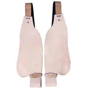 Hilason Leather Saddle Replacement Fender Pair With Hobble Strap Adult