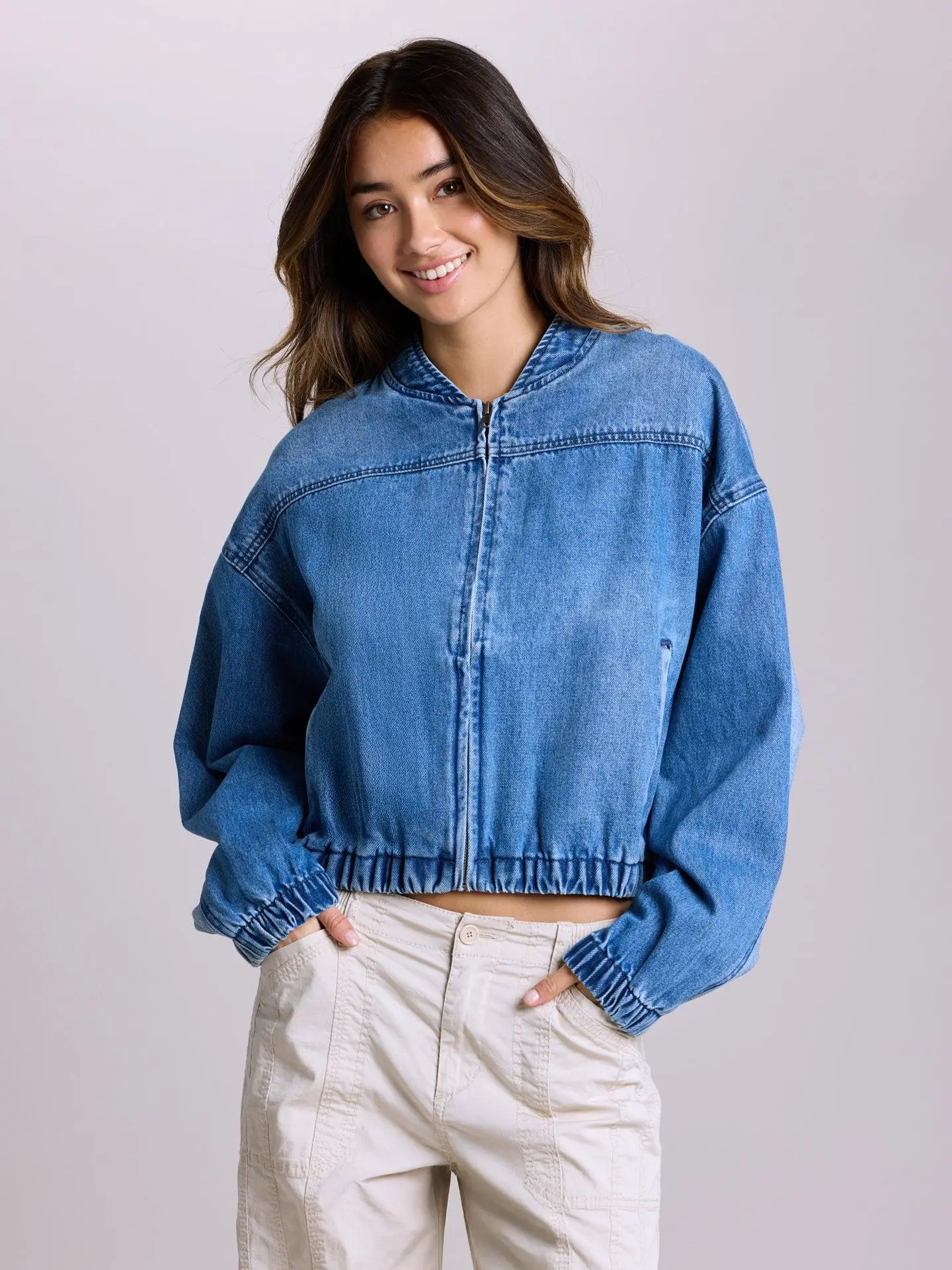 Jovi Denim Bomber Jacket Jovi Denim Bomber Jacket