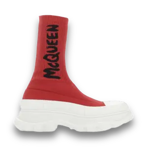 537750 Alexander McQueen Logo Intarsia Chunky Sock Sneaker - Women