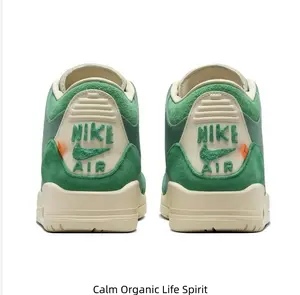 New Unworn Green Canvas & Suede High-Top Sneakers with Box – Retro Basketball Style, Cushioned Sole, Streetwear Shoes for Men & Women