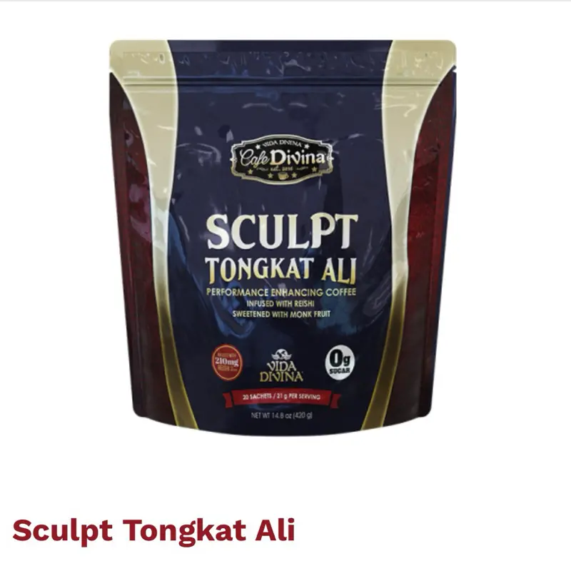 Sculp Tongkat Ali Natural Coffee Beverage - Cold Brew, Nitro Cold Brew, Sugar-Controlled Option