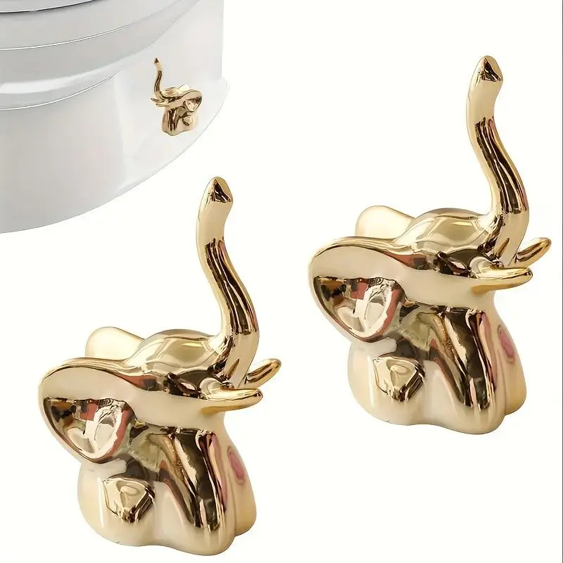 2 toilet screw sets, Toilet screw cover caps, Bathroom accessory, easy to install, scratch-resistant and impact-resistant toilet screw protector, compatible with standard toilet screws, home, office, bathroom decoration, new home gifts, Home goods
