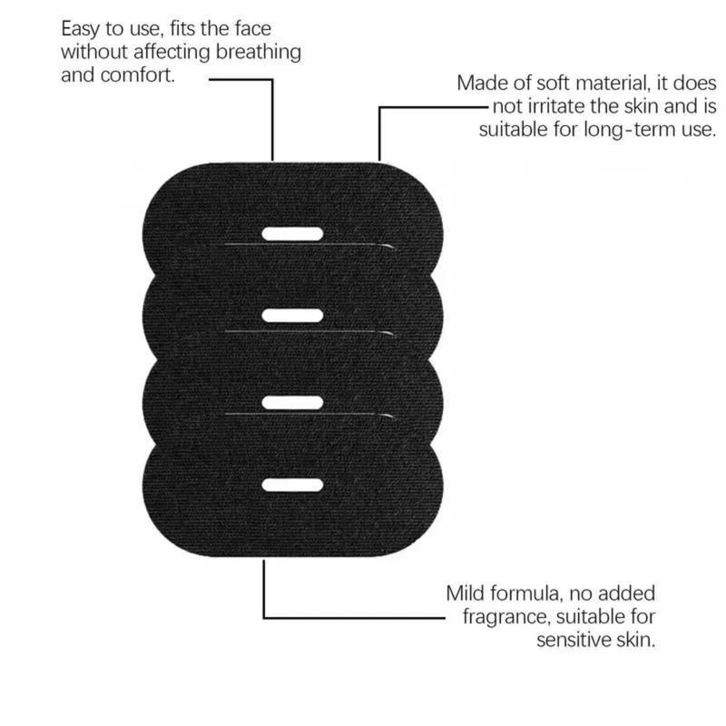 Cloud tape Mouth Tape Pack of 30/60/120 for 1/2/4 Month, Hypoallergenic Adhesive, Mild Tape, Sports Accessories, Black super breathable promotes restful Sleep, Anti Snoring Mouthpiece ,Anti Snoring Set,sleep tape,mouth tape for sleeping,black