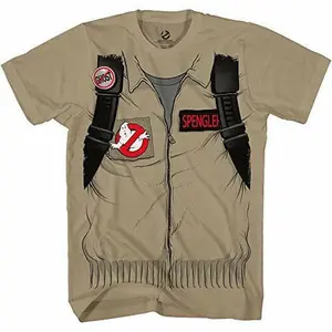 Ghostbuster Adult Short Sleeve Costume T-shirt with Back Print