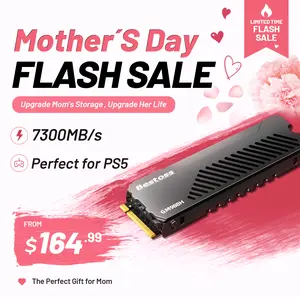 Bestoss GM988 H 1TB/2TB M.2 SSD with Heatsink for PS5/Gaming Consoles/PC,up to 7300mb/s NVMe M.2 PCIe Gen4 Internal Solid State Drive