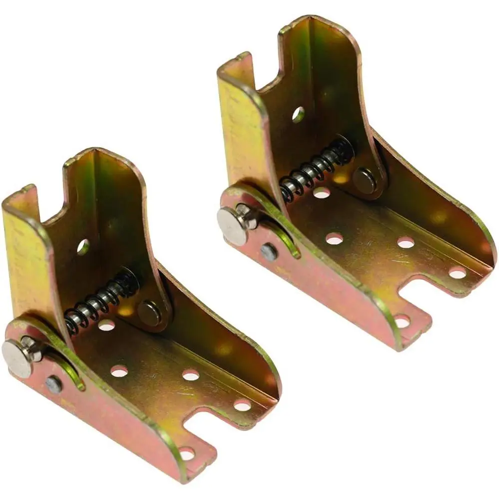 2 Pcs Heavy-Duty Easy-to-Fold Furniture Brackets, 120kg/265lbs Load Capacity, 2.6x1.8x2.4 inch Size, Adjustable Range, Self-Locking Hinge Angle Braces for Table Legs, Worktables