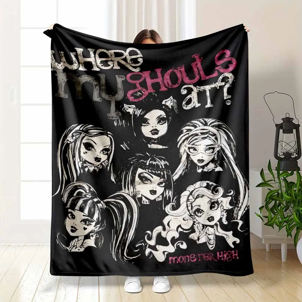 Fashion Dolls Fairy Flannel Blanket Aesthetic Y2K Butterfly Graphic Soft Lightweight Plush Throw Super Cozy Warm Bedspread Perfect For Bedroom Living Room Home Sofa Decor Gift