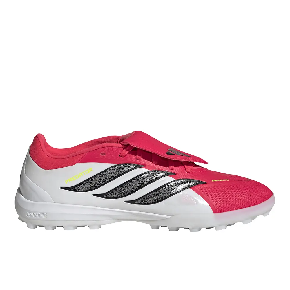 adidas Mens Predator Pro Fold-Over Tongue Turf Soccer Cleats  - Red, White