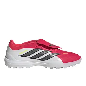 adidas Mens Predator Pro Fold-Over Tongue Turf Soccer Cleats  - Red, White