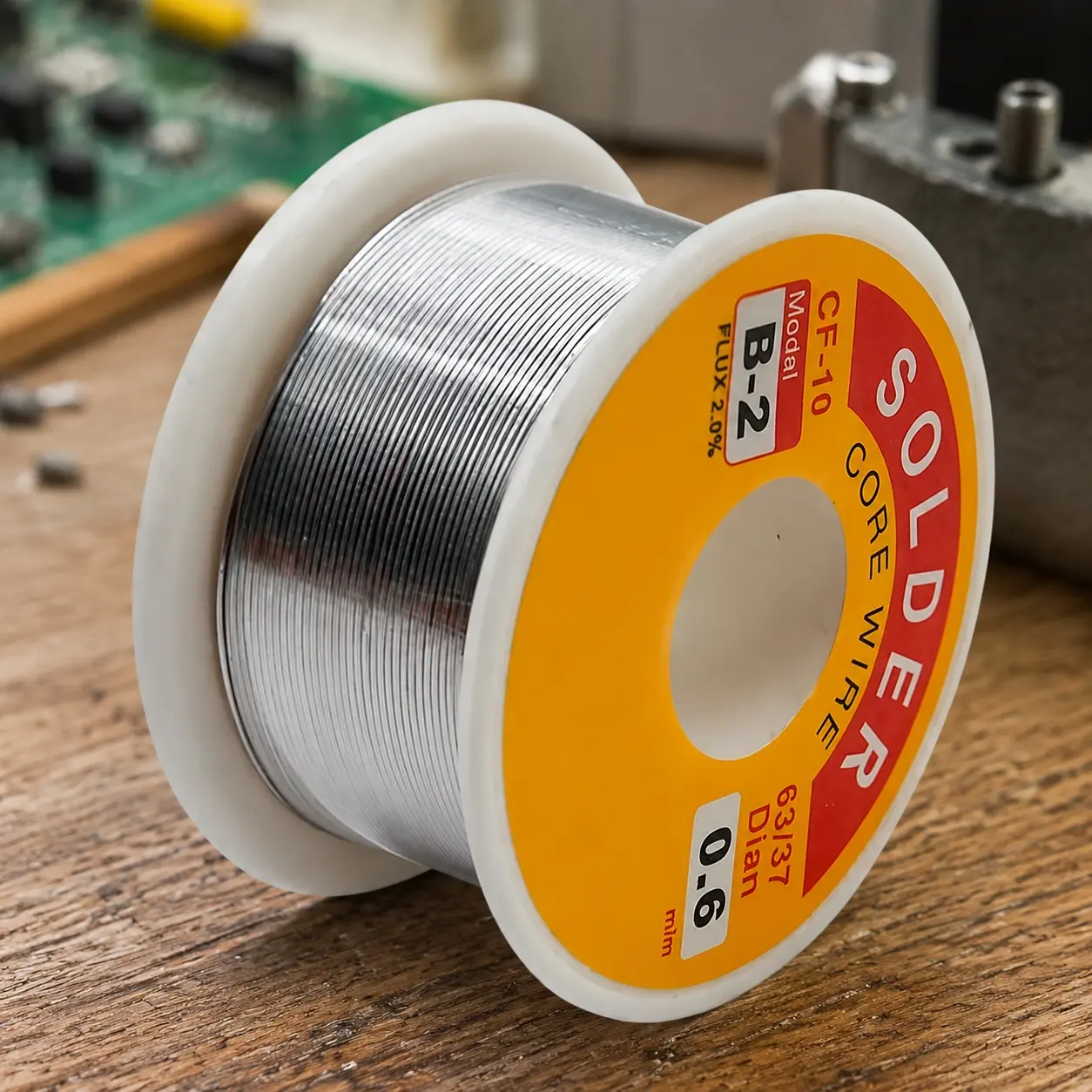 Low-Temp Fast-Melt Rosin Core Solder Wire, 2% Flux for Electronics Circuit Board Repair, Eco-Friendly 50g/100g Solder Roll, High-Flow Precision Soldering Equipment, Low-Residue Wire for Metal Components, Durable Electronic Maintenance Spool