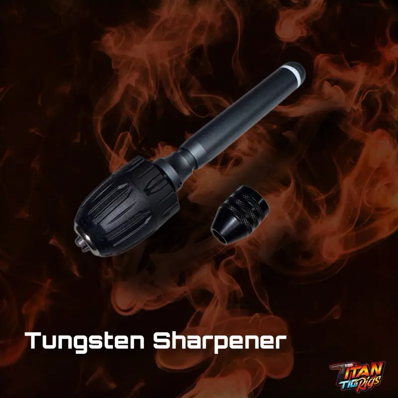 Extended Version Handheld Tungsten Sharpener - Specialty Hand Tool with Flexibility, Adjustable Rotary Chuck, Deep Clamp, Durable Alloy Construction, Ergonomic Slim Handle, 1.0-4.0 Mm Electrode Compatibility, Quick Precision, Easy Installation & Loading