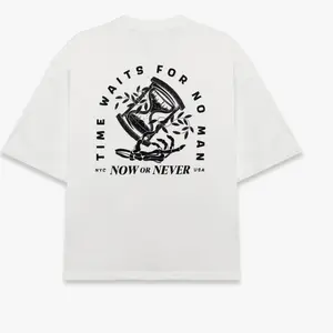 Timeless Oversized Graphic Tee (White) Menswear Top