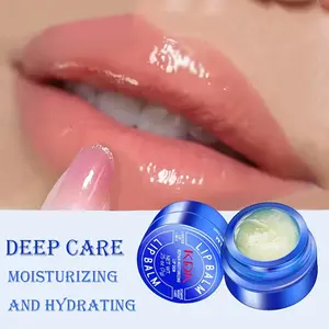 Hydrating Blue Can Lip Balm, Colorless Lipstick, Long-Lasting Moisture, Women's Gift & Memorial, Prevents Chapped Lips, Fades Fine Lines, Moisturizing Lip Balm