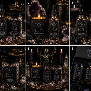 Goddess Apothecary Black Walnut Cut Me Loose/Cord Cutting/ Uncrossing Bundle Set Aromatherapy Popular Wellness Long-Lasting Luxury Magic Exclusive Ritual Solar Plexus spell oil