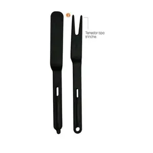 DUO Fork - Black Spatulas with Unique Design Features