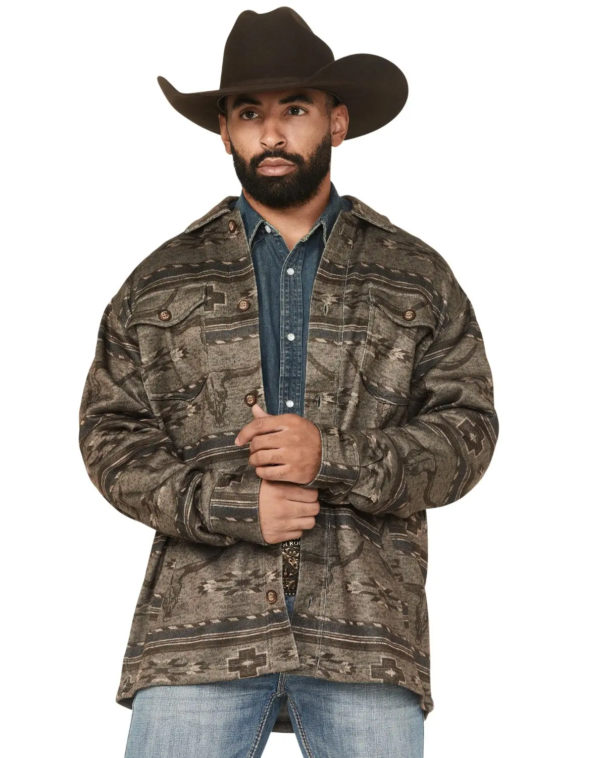 Ariat Men's Men'S Caldwell Southwestern Print Long Sleeve Button-Down Shirt - 10062681