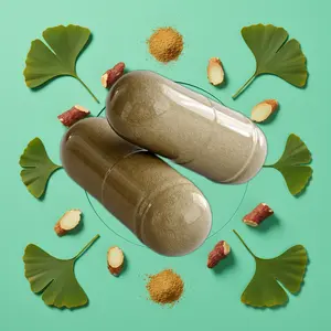 Ginkgo Ginseng Energy Immune Capsules - 60 Count with Ginkgo Biloba Leaf Powder & Red Asian Ginseng Extract for Boosted Immune System & Energy