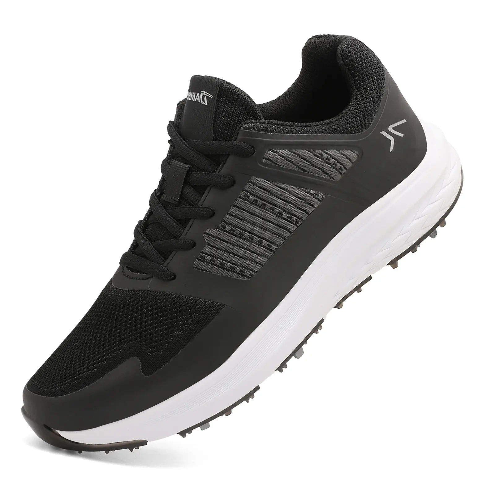 DARIBOM MEN’s Golf Shoes Gray and Black Non-Slip EU 43 US 10 Prato - Dark Grey – Duca del Cosma US main image 4