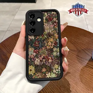 Case for Samsung S24 ultra plus S25 S23 S22 Ultra Plus Vintage Full Screen Flowers Advanced fashion gift Pocket-Friendly Shockproof Silicone Protective Softcase