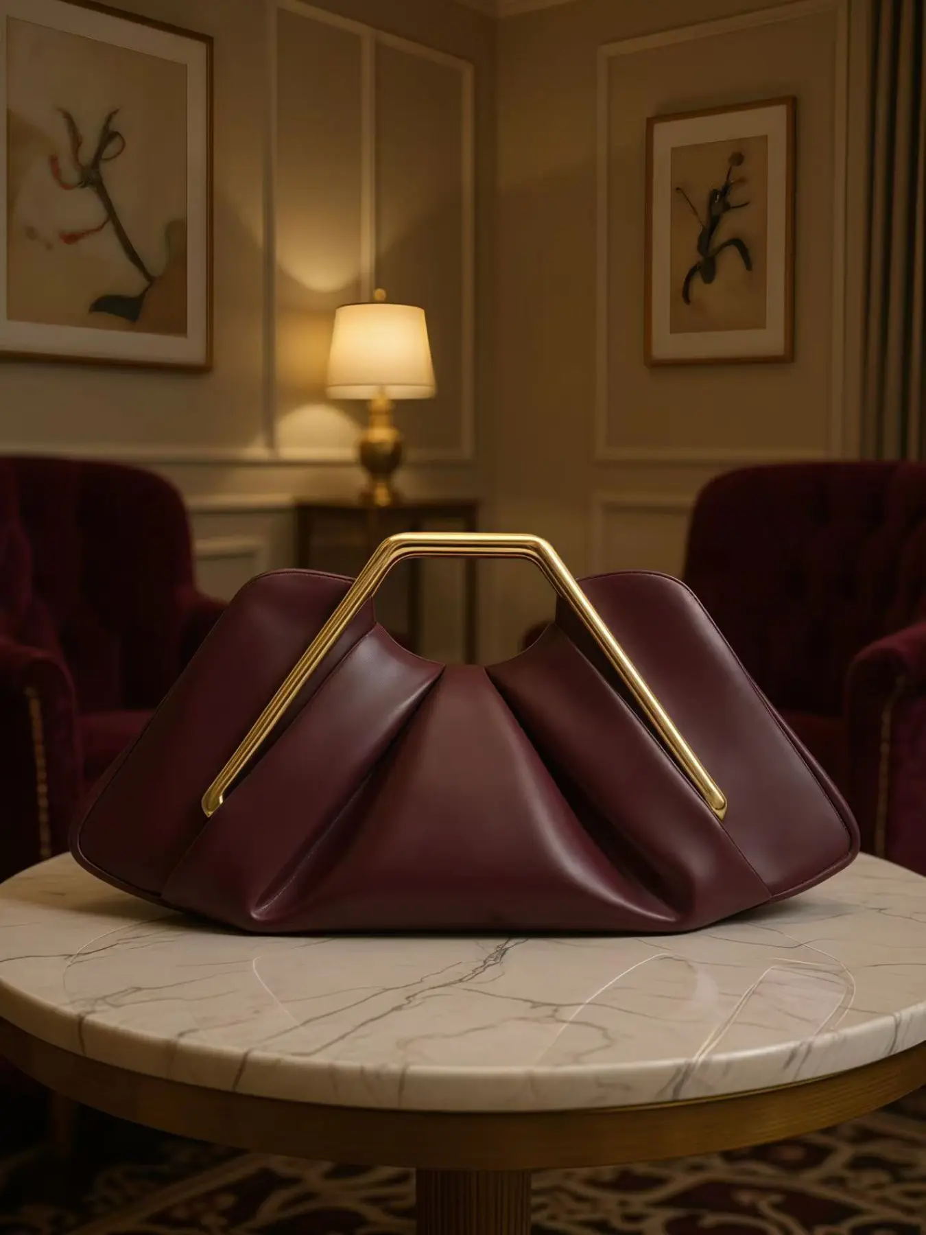 New Soft Leather Cloud Bag for Women, Elegant Pleated Evening Clutch, High-End Underarm Crossbody Bag, Unique Design Handbag
