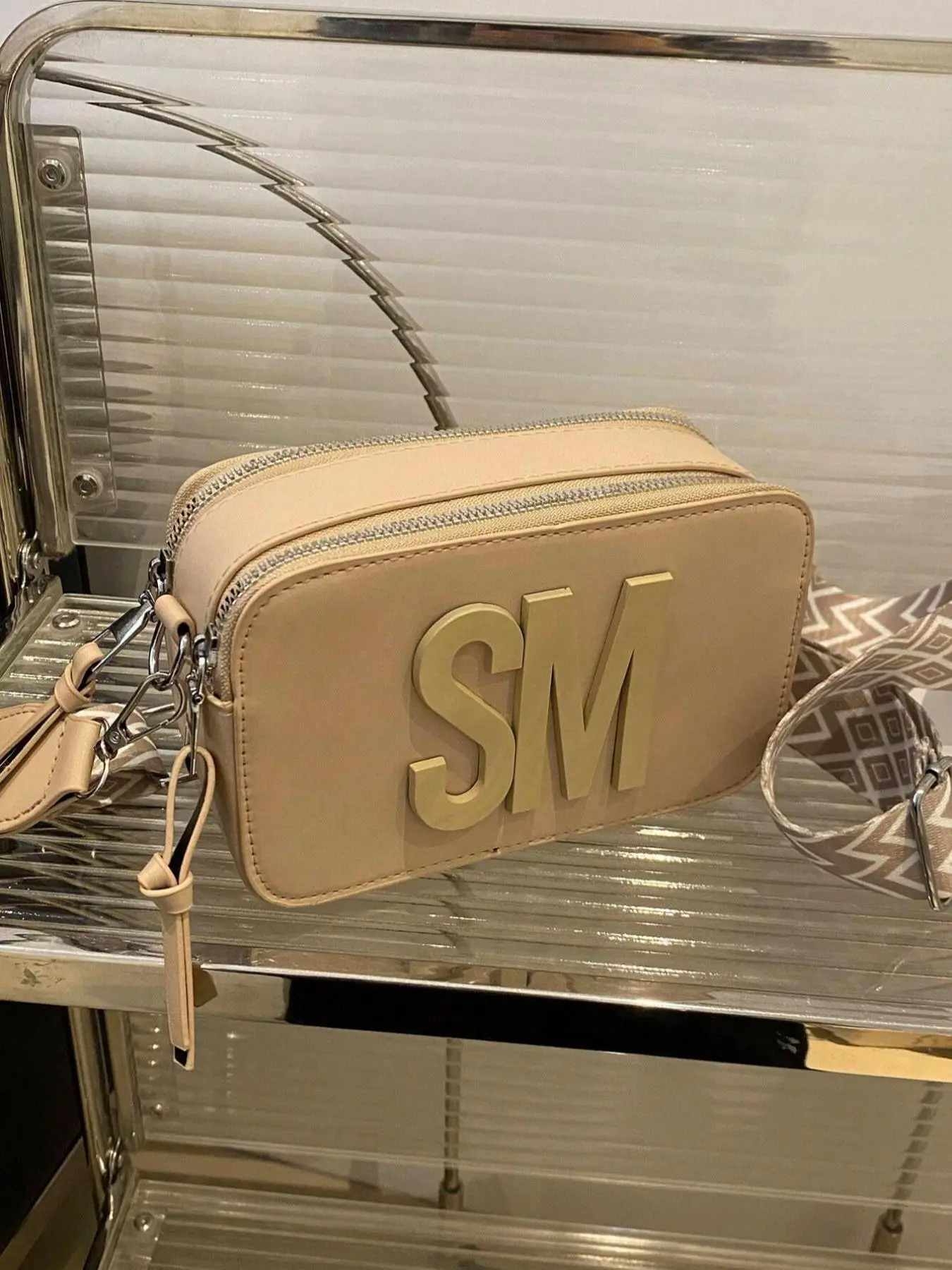 Women's Fashionable Letter Decorated Zipper Crossbody Bag, Casual Versatile Shoulder Bag for Daily Used, Trendy All-match Commuter Bag