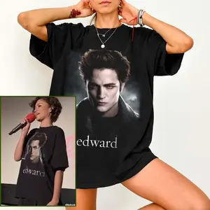 [Sale up to 50%] [Free Ship] Edward Cullen T-Shirt, Zendaya Wearing Edward Cullen Shirt, Twilight Movie Tee