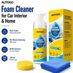 Multi-Enzyme Foam Cleaner Spray for Car Interior, Kitchen Grease, Bathroom Tile & Sofa Cleaning, All-Purpose Foam Cleaner