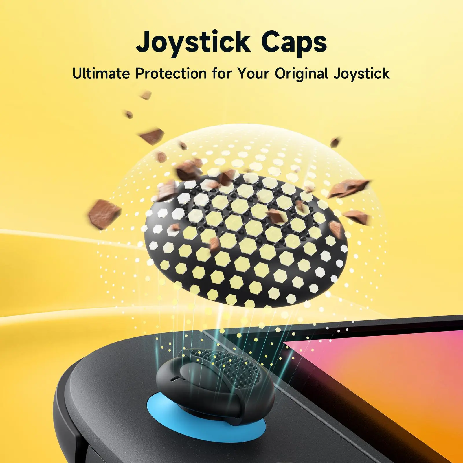 JSAUX Thumb Grips Designed for Nintendo Switch 2 (2025), Switch
