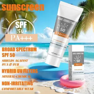Tinted Face Sunscreen SPF 50 PA+++ with Vitamin E， Sun Protection, Hydrating, Lightweight & Non-Greasy – Water-Resistant Daily UV Protection Facial Moisturizer Skin Repair