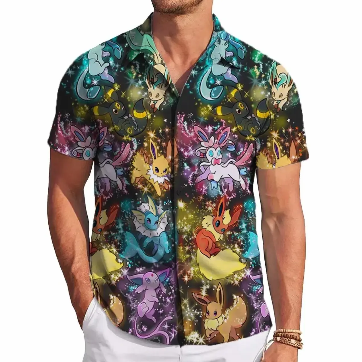 From the backyard to the boardwalk, this Eevee shirt brings sunshine, smiles, and serious style.  Anime Style, Gift For Family, Friends, Fans
