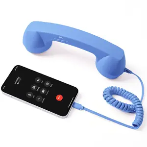 Wired Type-C Mobile Calls Telephones Receiver Antique Style Call Accessory Plug Play Clear Calls Handset Headset Companion