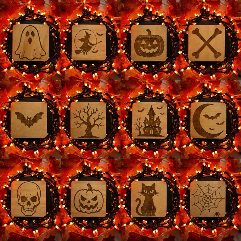 Halloween Coasters, Set of 4 Tableware