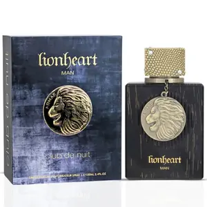 Club De Nuit Lionheart Man Eau de Parfum Spray 100ml (3.4 oz) by Armaf | Lavender, Tobaco, Honey & Vanilla