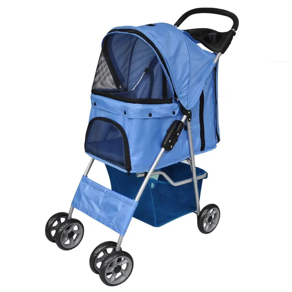 Foldable Pet Buggy Stroller with Shock Absorbers 15kg