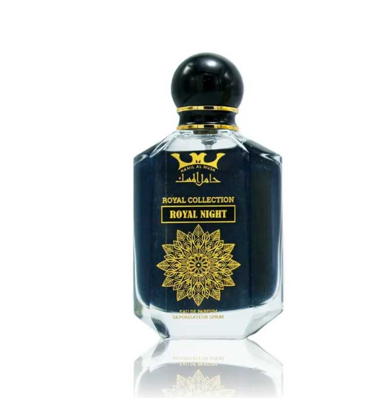Hamil Al Musk Royal Collection Royal Night EDP Cologne, Undeniably Regal Men's Fragrance for Evening Wear, 100 ml Eau De Parfum with Spicy Fresh Black Pepper, Bergamot & Cardamom Notes