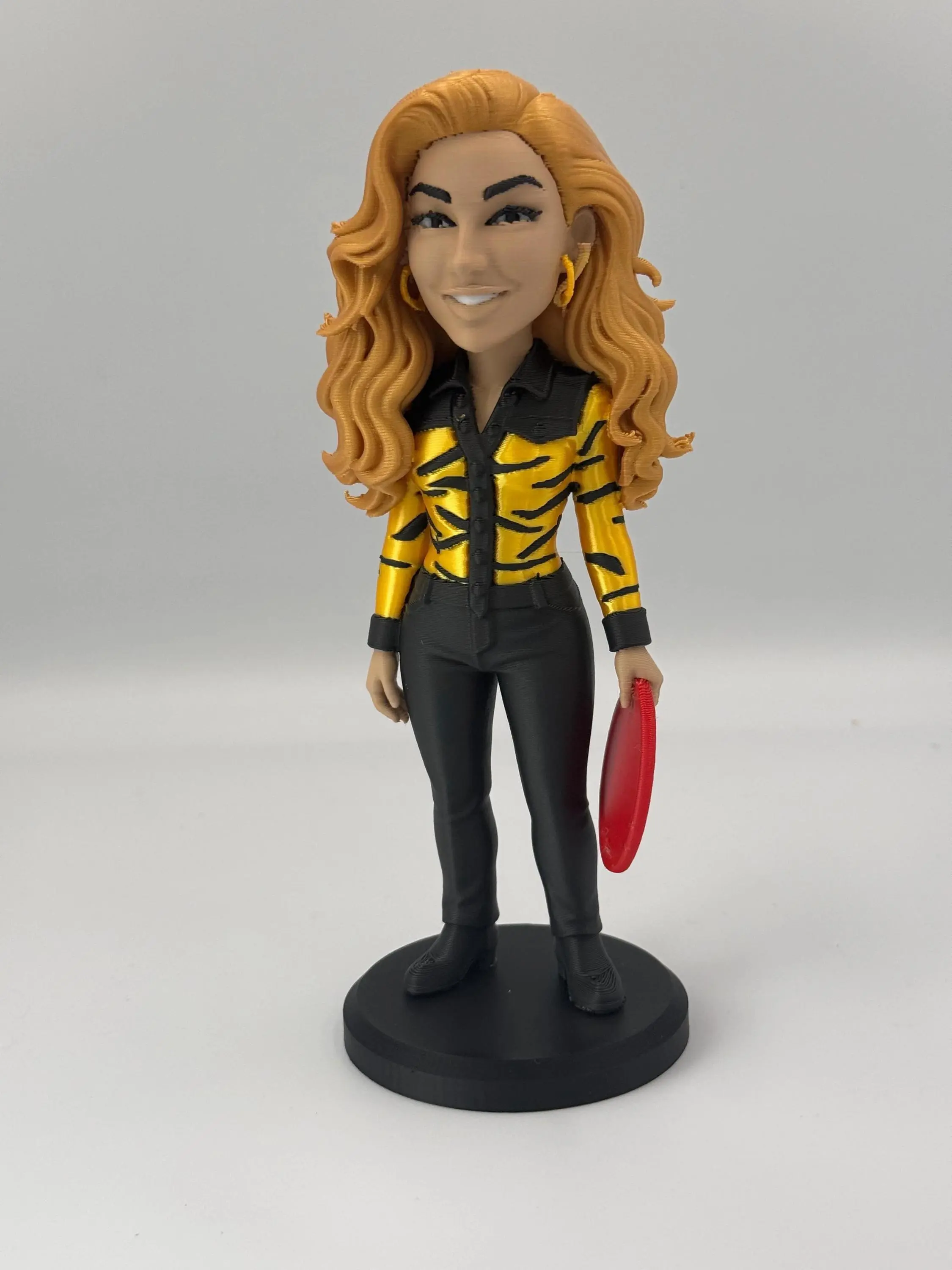 Adriana Leopard Print Iconic Mobster Figurine - Crime Family Collection, Character-Based TV/Movie Character, High-Quality Caricature Statue, Approx. 9.5", Mini Size