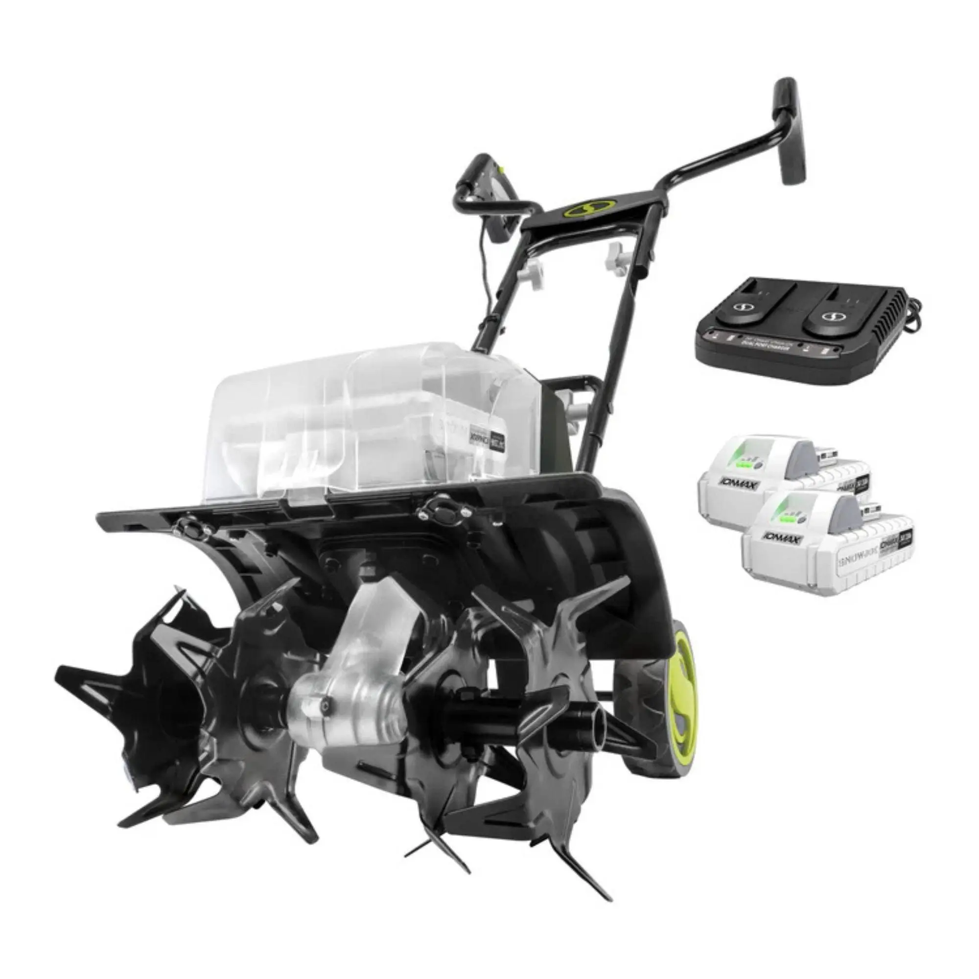 Sun Joe 24V Cordless Garden Tiller Cultivator Accessory Kit, Black, 24V-X2-TLR14