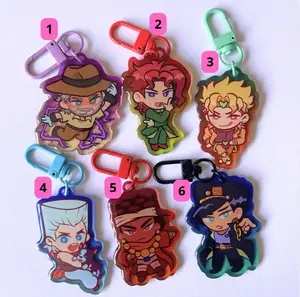 Jojo's Adventure Keychain Acrylic Charms