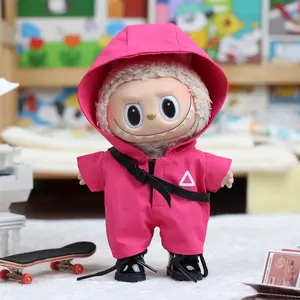 Labubu The Monsters Adorable Clothing Squid Game Outfits for 17 cm/6.7 inches Dolls (No dolls included)