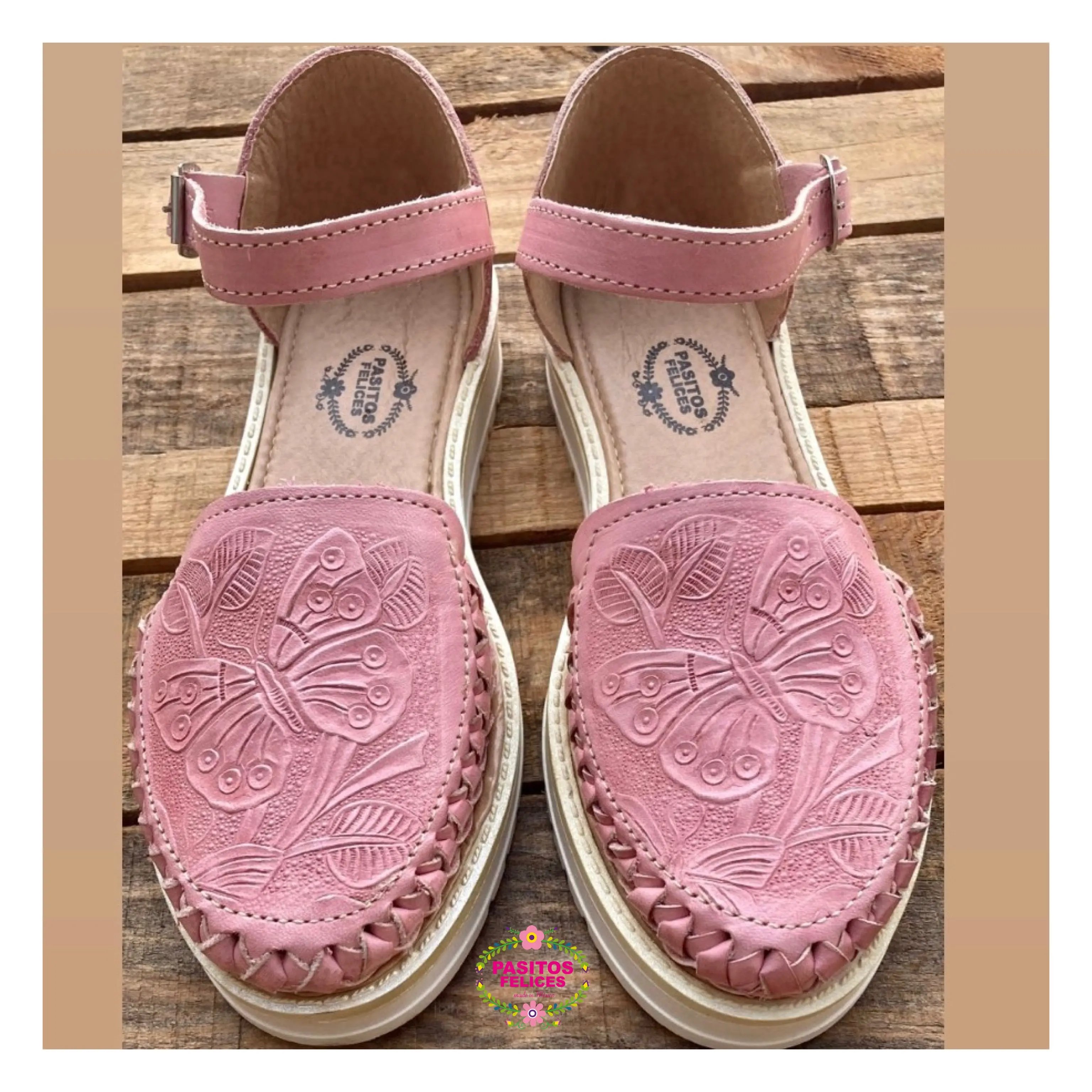 Mariposa bosque -Imprinted Pink buckle Mariposa bosque -Imprinted Pink buckle