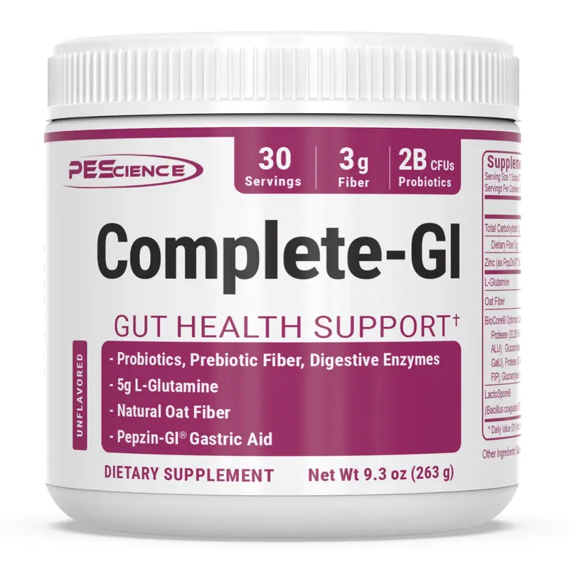 PEScience Complete-GI Gut Health Powder with Prebiotics, Probiotics, and Fiber - Dietary Supplement for Optimum Health and Wellness