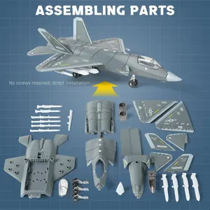 J-35 Aircraft Assembly Model Kit, Plastic Material, Adult Collectible Desk Decor, Office Table Decoration, Perfect Gift for Collectors
